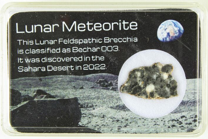 Polished Lunar Meteorite Slice ( g) - Bechar #285292